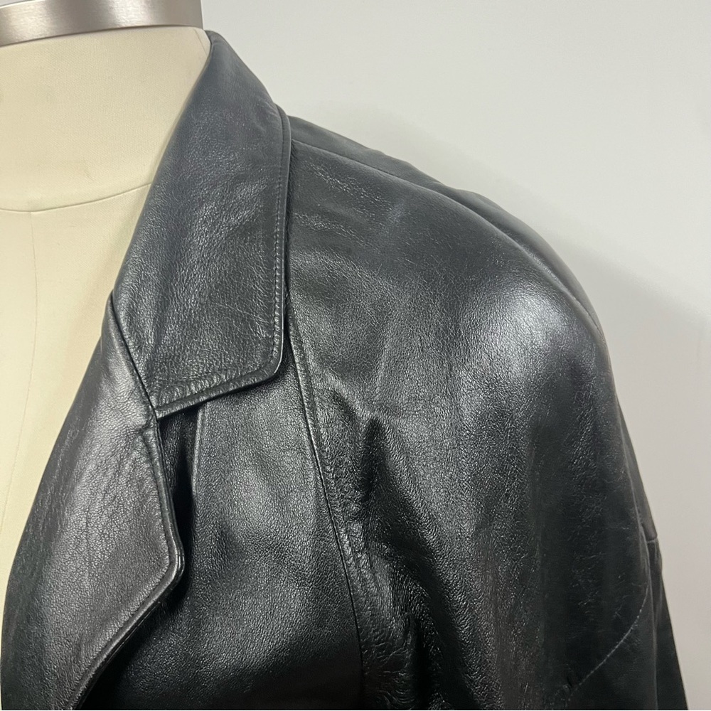 Vintage Black Leather Jacket - Picture 12 of 15